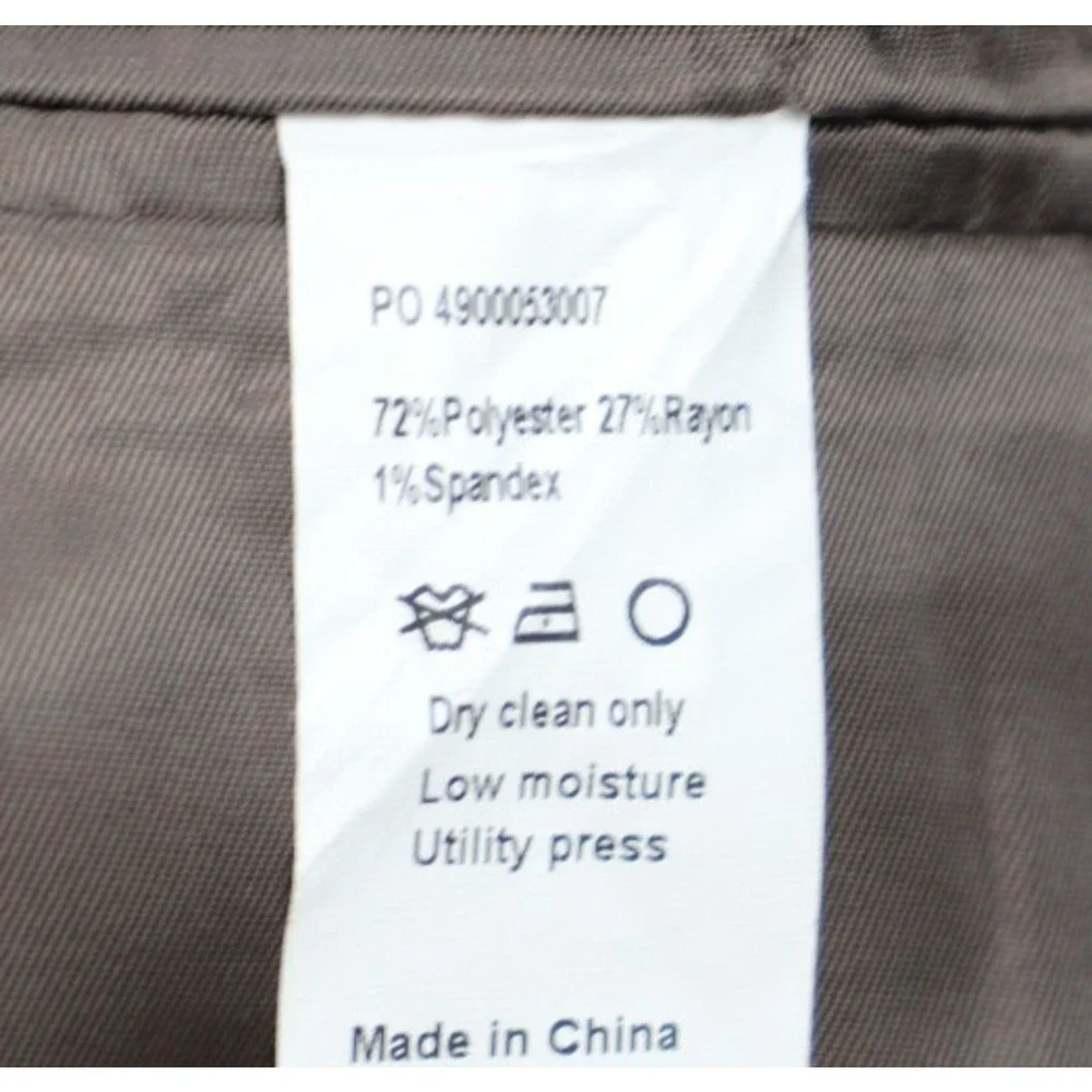 Calvin Klein Blazer Mens 40S Brown Extreme Slim‎ Fit 2 Button Single Breasted
